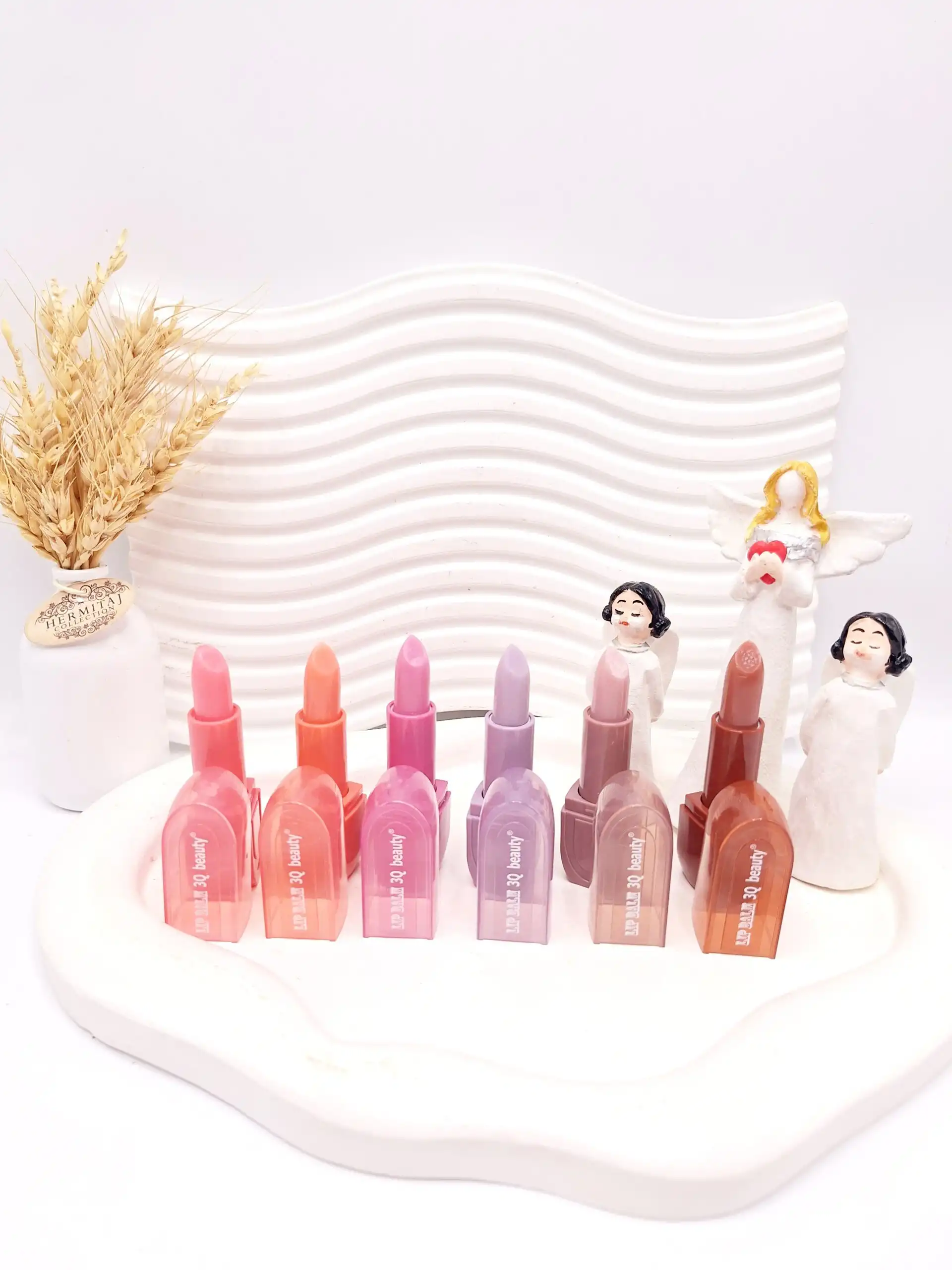 بالم لب مرطوب کننده شیشه ای LIP BALM 3Q beauty کد 303