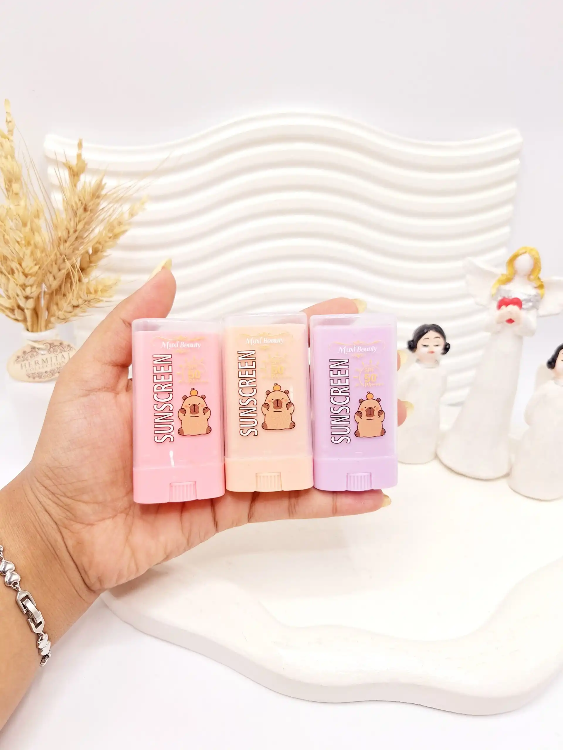 ضد آفتاب استیکی Muxi Beauty طرح خرسی کد MX601